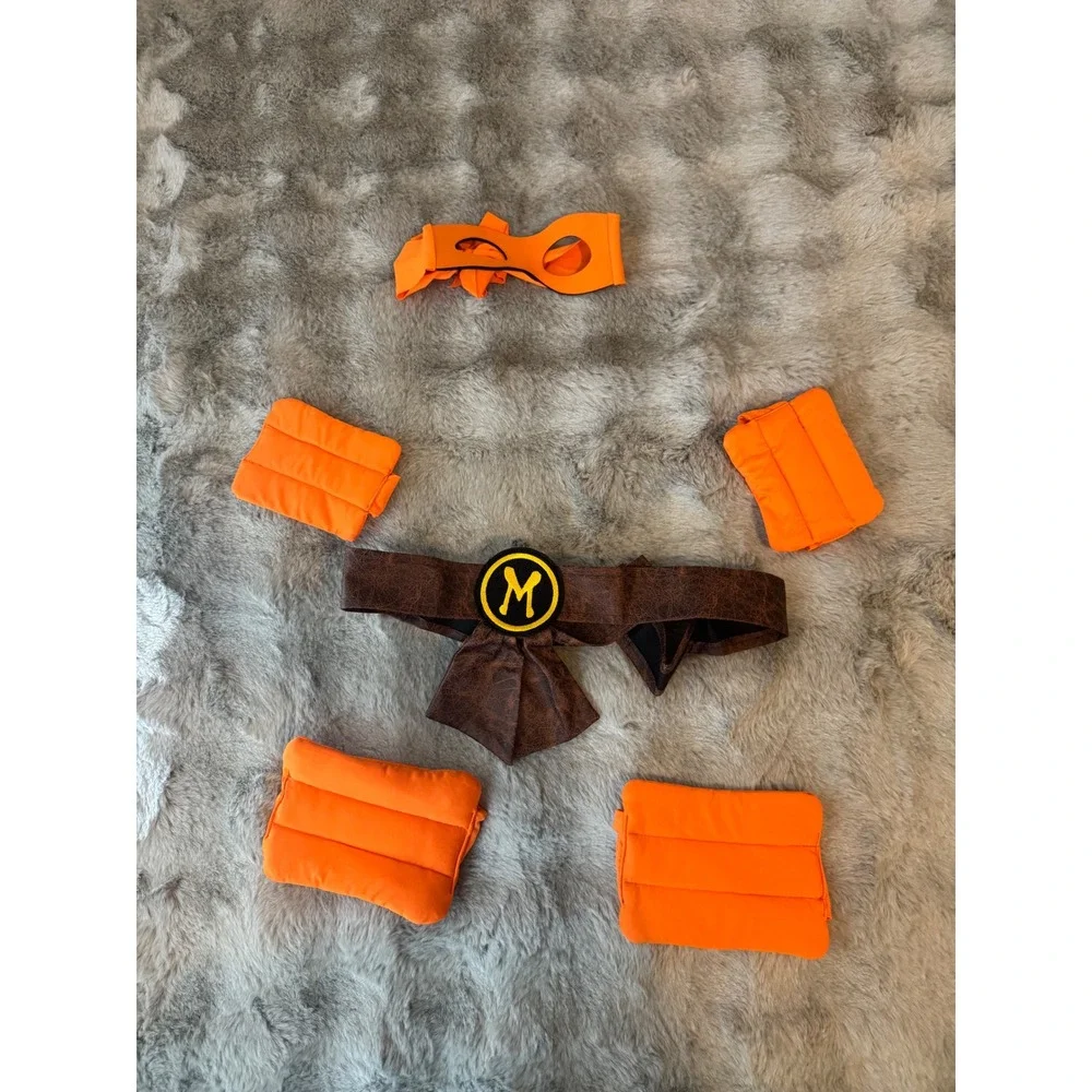 Spirit Halloween TMNT Michelangelo Costume Adult L/XL Turtles Jumpsuit Set-0626